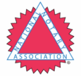 Logo of the National Notary Association with a triangular design.